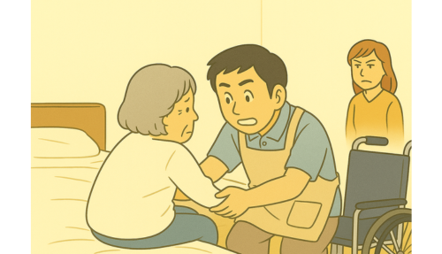 訪問介護にて、厳しい家族の目があるケースもあります