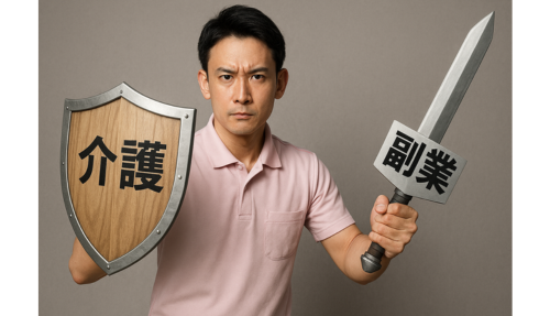 介護で安定的に給料を得て、その間に副業を伸ばすのはバランスの良い選択。
